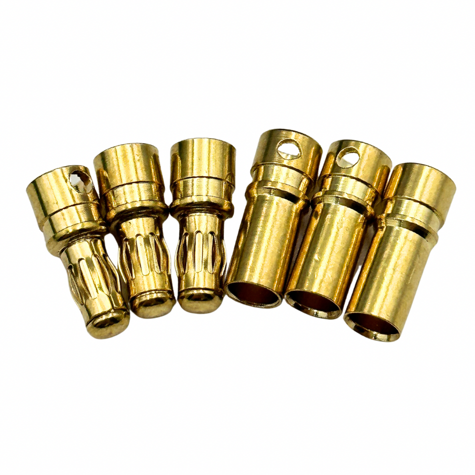 3.5mm Bullets Male Female 3 Pairs