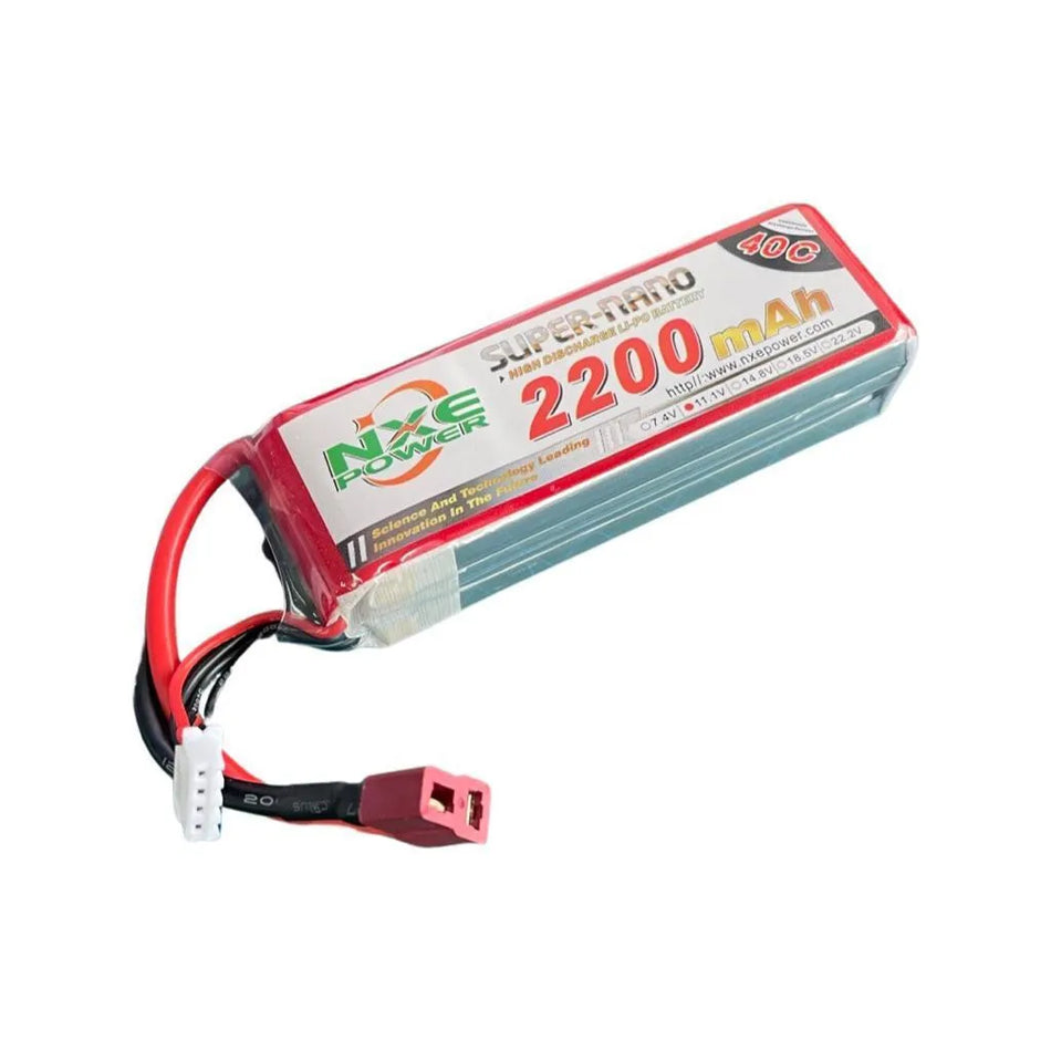 NXE Power 3S 11.1v 2200mah 40C LiPo Battery w/ Deans Connector 2200SC403SDEAN