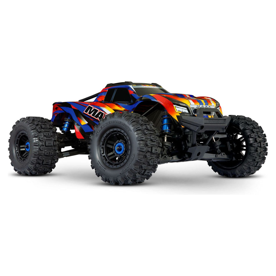 Traxxas Wide Maxx V2 4S 1/10 Brushless RTR RC Monster Truck (Yellow/Red) 89086-4