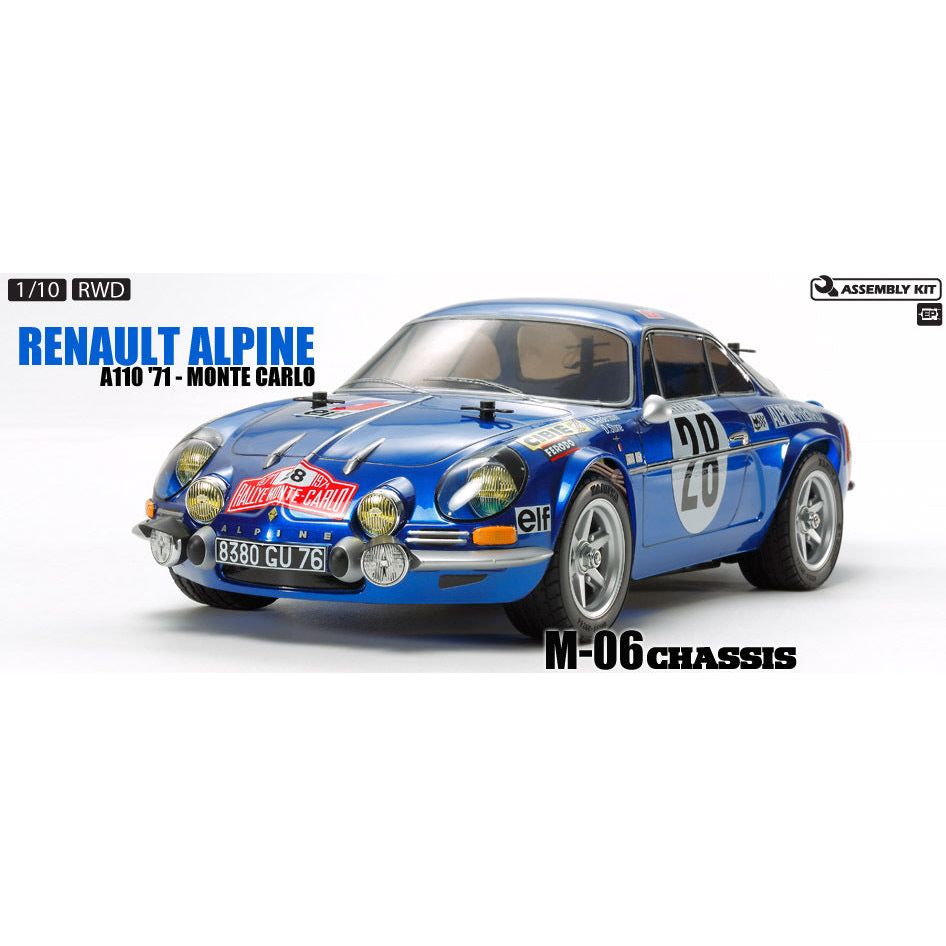 TAMIYA ラジコンALPINE A110 M-02 1/10タミヤM-02シャーシ電動RCアルピーヌA110 TAMIYA ラジコンALPINE