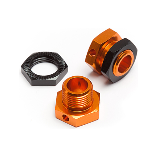 HPI 101785 5mm Hex Wheel Adapters Trophy Buggy (Orange/Black)