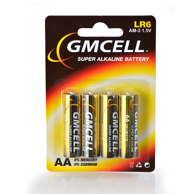 AA Alkaline Battery 4pcs LR6 1.5V GMCELL