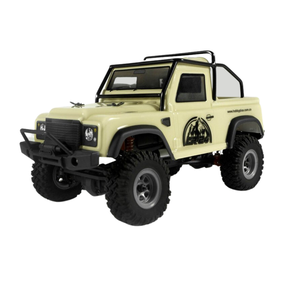 Hobby Plus Defender CR-24 4WD Off Road RTR RC Rock Crawler 1/24 (Light Yellow) 240131
