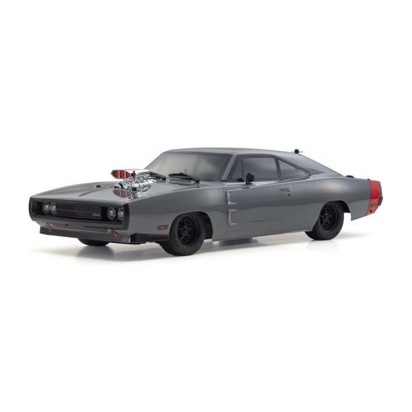 Kyosho 1/10 Fazer MK2 1970 Dodge Charger Supercharged VE Gray 4WD Electric Car Readyset 34492T1