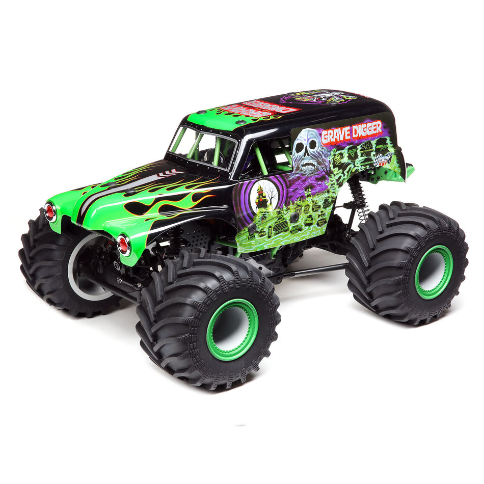 Losi LMT 4WD Solid Axle RC Monster Truck RTR, Grave Digger LOS04021T1