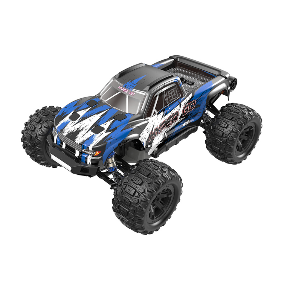 MJX HYPER GO RC Monster Truck RTR Off-road 1/16 High Speed with GPS Blue H16H-1
