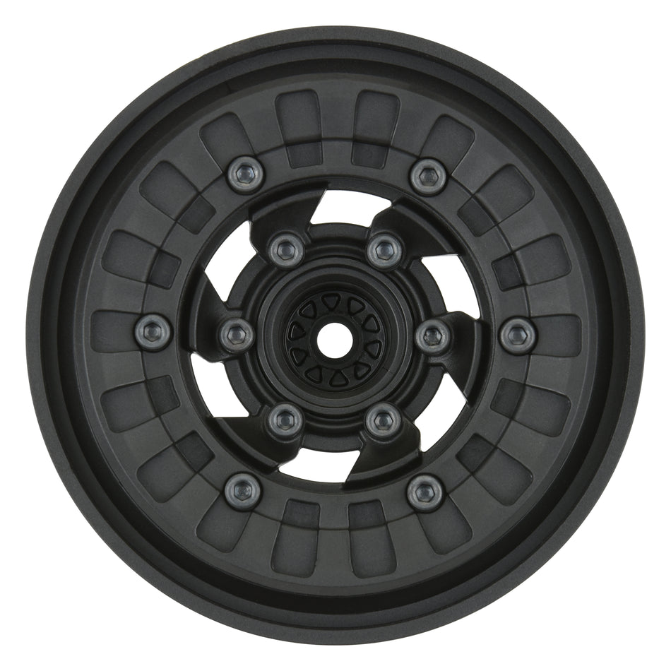Proline Vice CrushLock 2.6" Black/Black Bead-Loc 6x30 Removable Hex Wheels (2) for 2.6" Mud Tyres PR2789-03