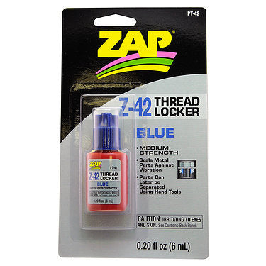 ZAP Z-42 Blue Medium Strength Thread Lock 6ml PT-42 1170086