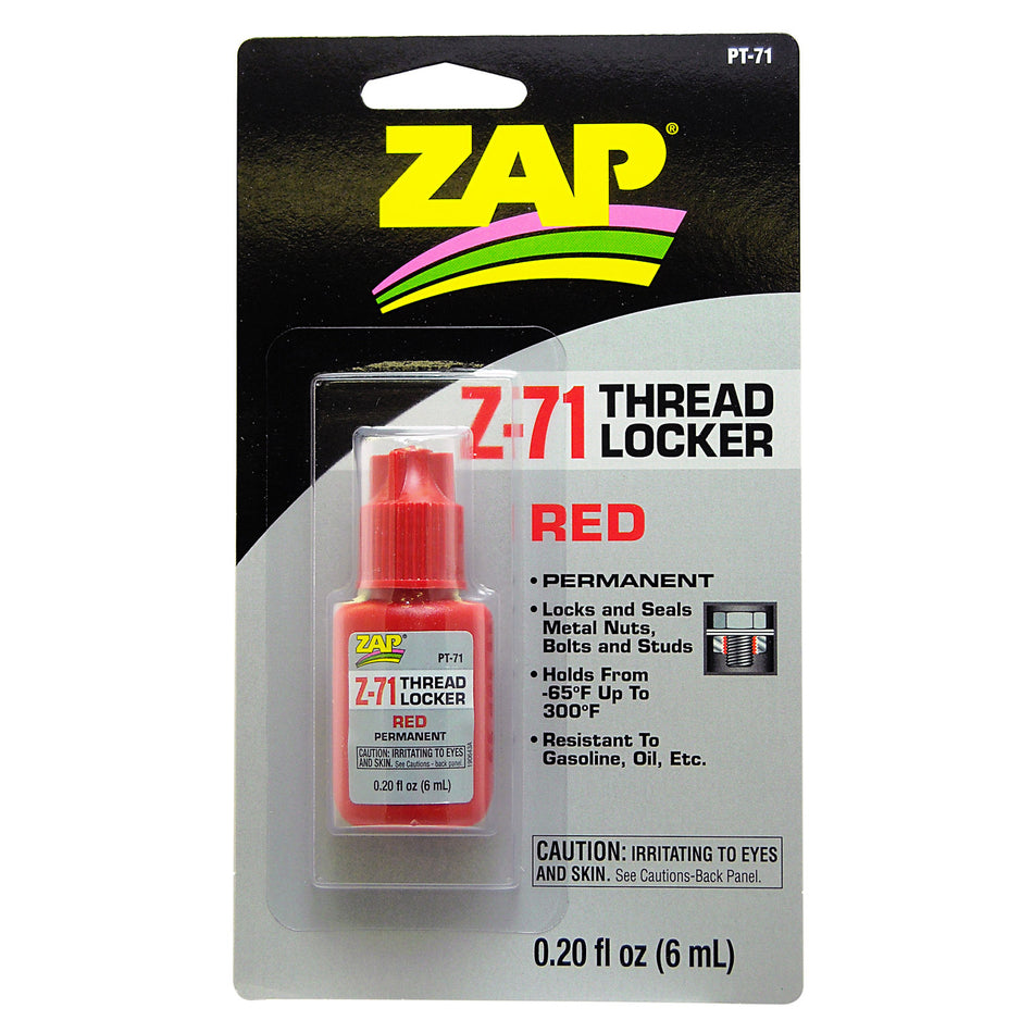 ZAP Red Permanent Strength Thread Lock 6ml