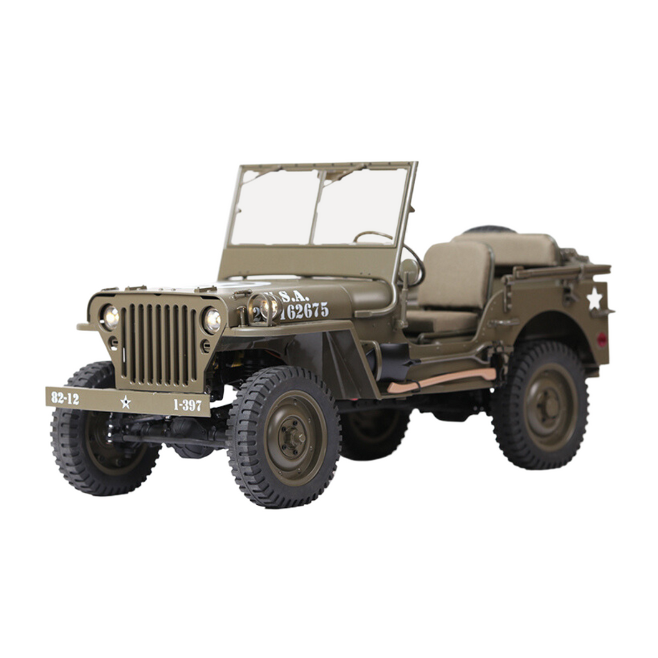 RocHobby FMS 1/6 1941 1/4 Ton Willys MB Jeep RTR Rock Crawler ROC001RS