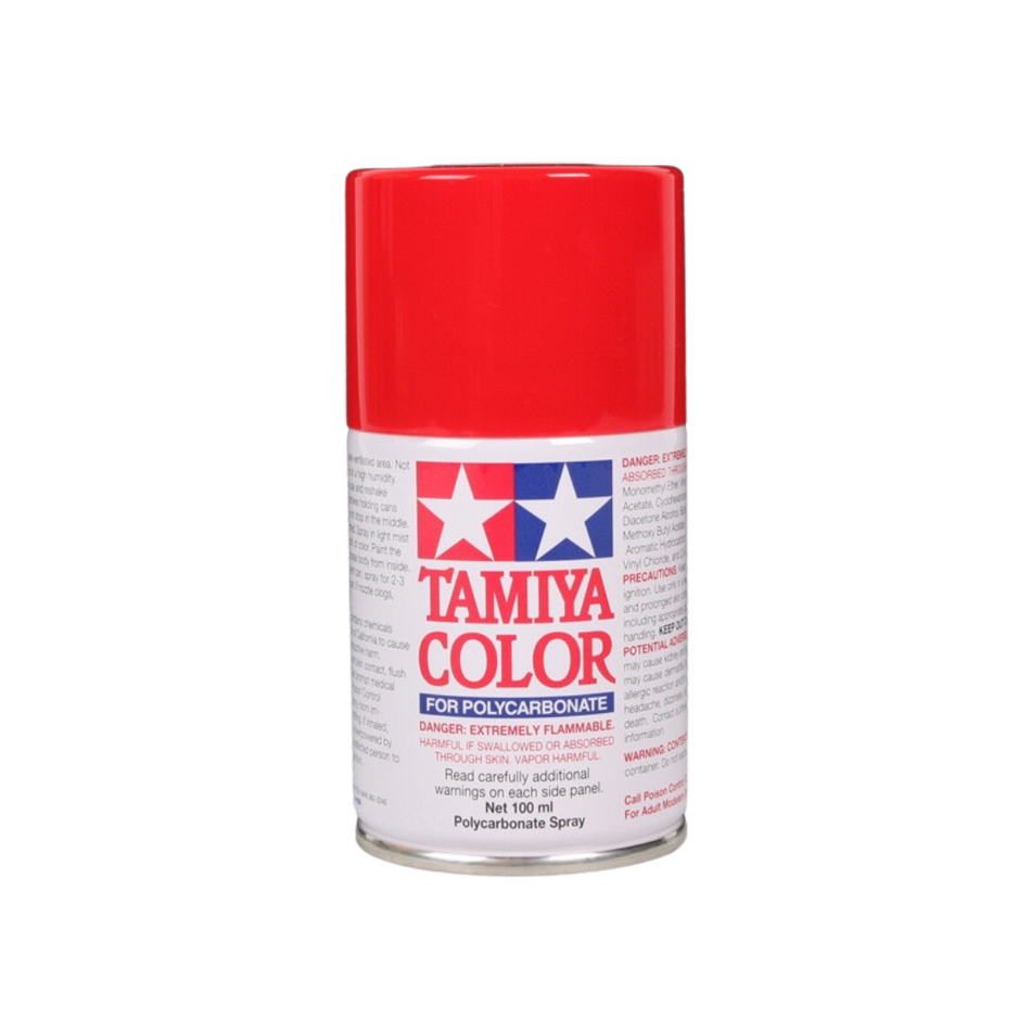 Tamiya PS-2 Red Polycarbonate Spray Paint 100ml 86002