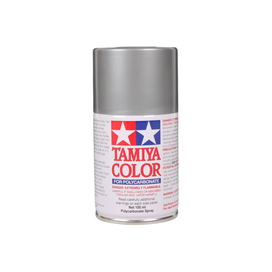 Tamiya PS-12 Silver Polycarbonate Spray Paint 100ml 86012