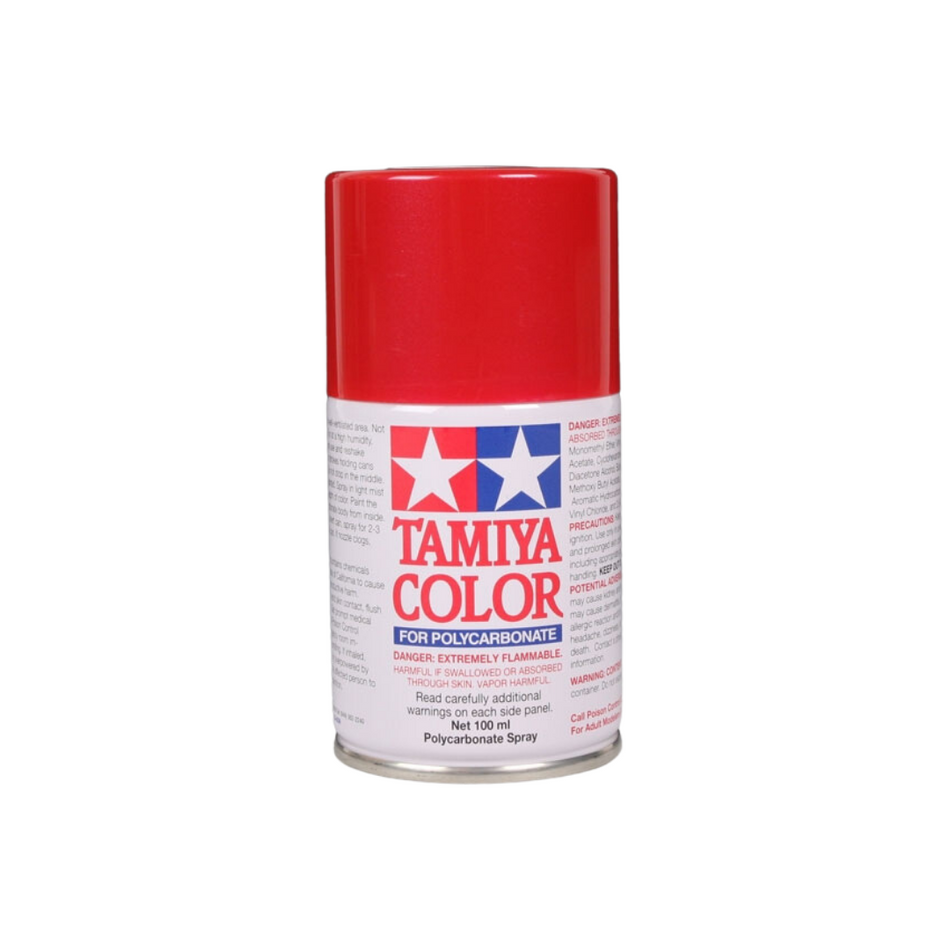 Tamiya PS-15 Metallic Red Polycarbonate Spray Paint 100ml 86015