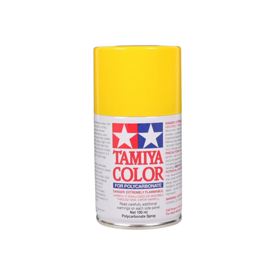 Tamiya PS-6 Yellow Polycarbonate Spray Paint 100ml 86006