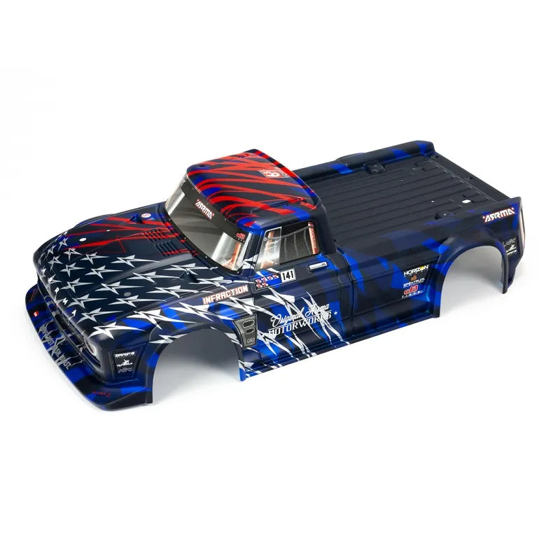Arrma Infraction 6S BLX Painted Body, Blue/Red, AR410005