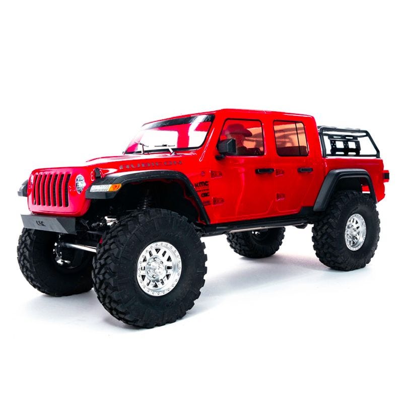 Axial AXI03006T2 SCX10 III Jeep JT Gladiator RC Crawler RTR (Red)