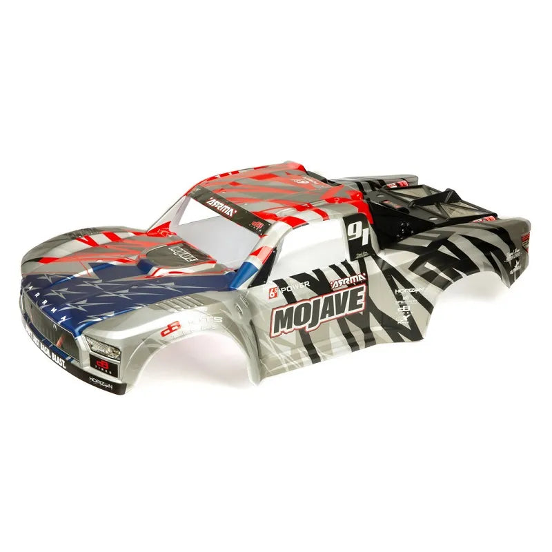 Arrma 6S Painted Body, Silver/Red, Mojave, AR411005