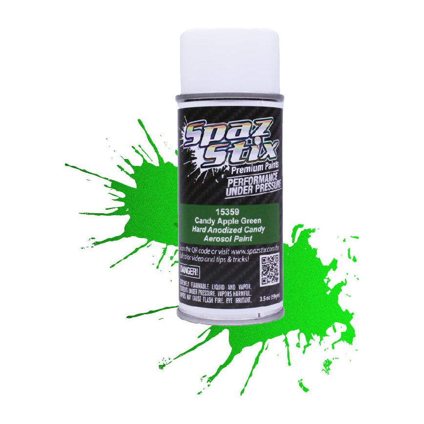 Spaz Stix Candy Apple Green Paint, Aerosol 3.5oz 104ml Can SZX15359