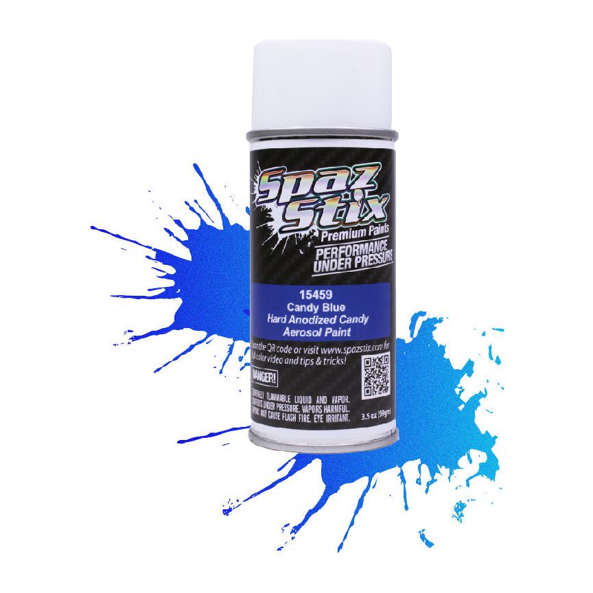 Spaz Stix Candy Blue Paint, Aerosol 3.5oz 104ml Can SZX15459