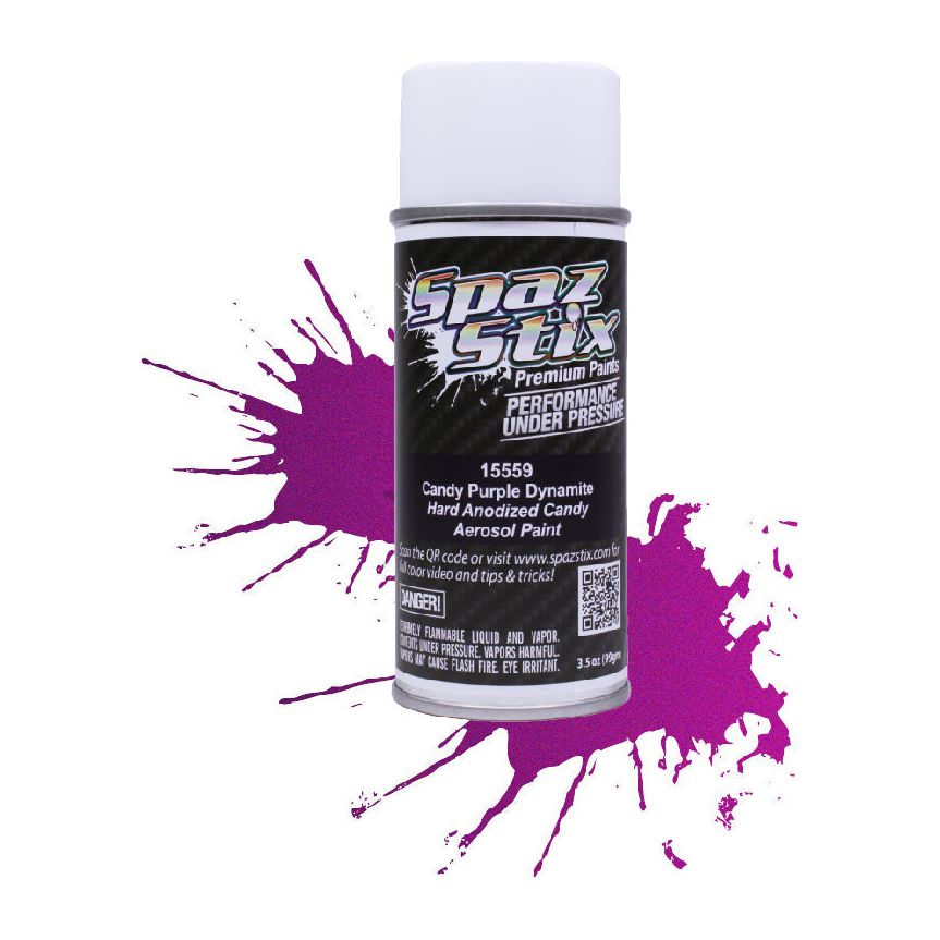 Spaz Stix Candy Purple Dynamite Paint, Aerosol 3.5oz 104ml Can SZX15559