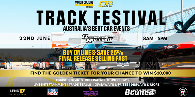 Cars & Culture QLD Track Festival - Queensland Raceway | 22nd June