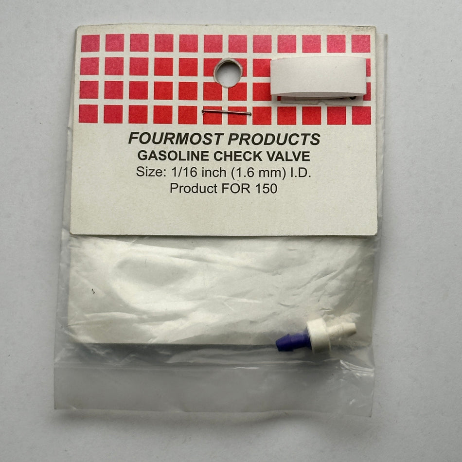 Fournost Products Gas Check Valve 1/16in 1.6mm ID for 150 Nitro Part [Scratch & Dent]