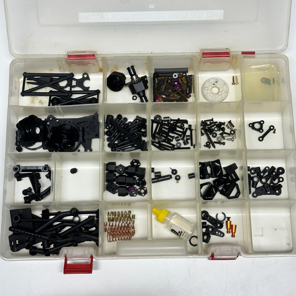 BUNDLE 3 HPI Cup Racer Parts Tree Hex Gears Posts Screws & More Box [Scratch & Dent]