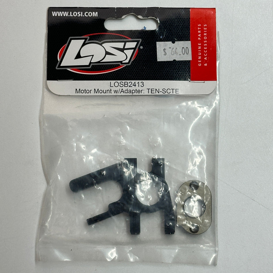 Losi LOSB2413 Motor Plate w/ Adapter TEN-SCTE [SD23 Scratch & Dent]