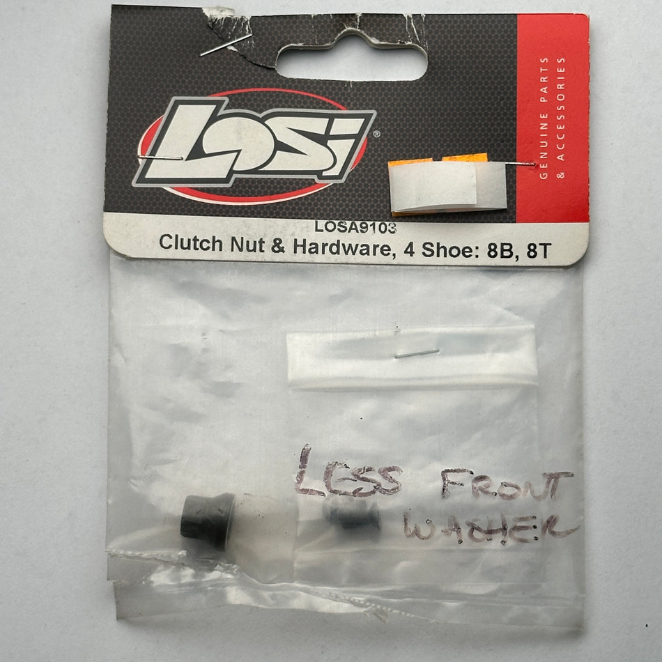 Losi LOSA9103 Clutch Nut Hardware 4 Shoe 8B 8T Nitro Part [Scratch & Dent]