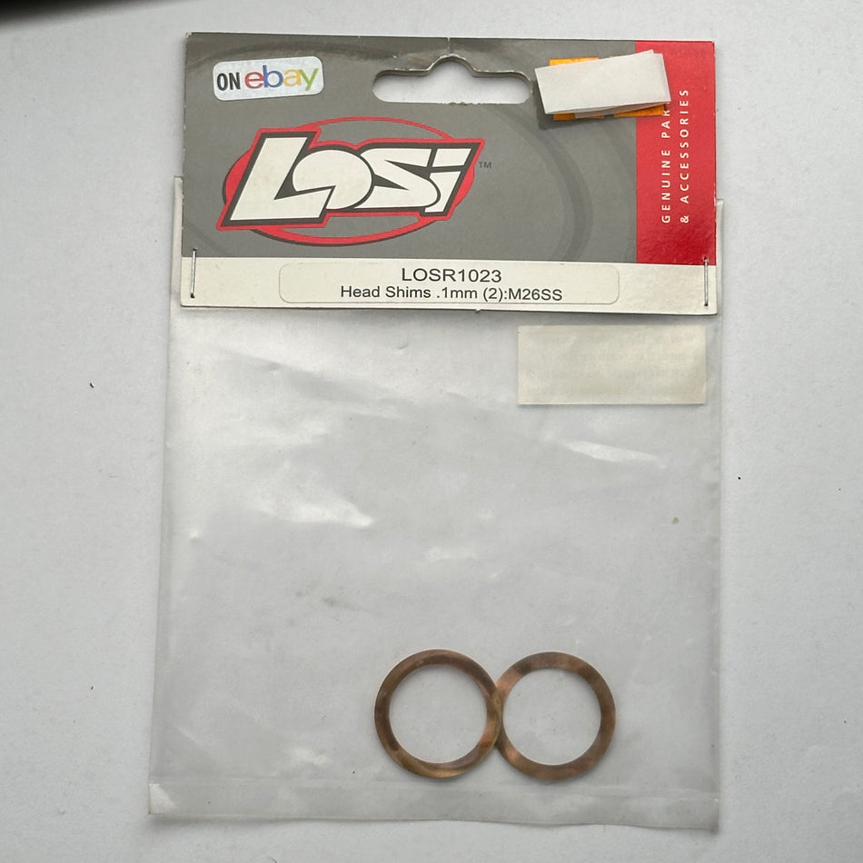 Losi LOSR1023 Head Shim .1mm 2pcs M26SS Nitro Part [Scratch & Dent]