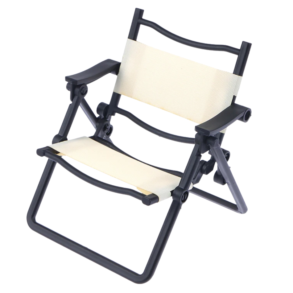 1/6 Scale Foldable Plastic Beach Camp Deck Chair for RC Crawler Accessory