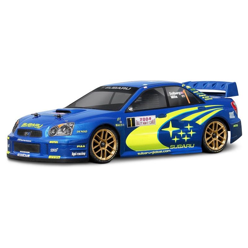 HPI Subaru Impreza WRX STi WRC 04 1/10 Clear Unpainted RC Body 190mm 17205