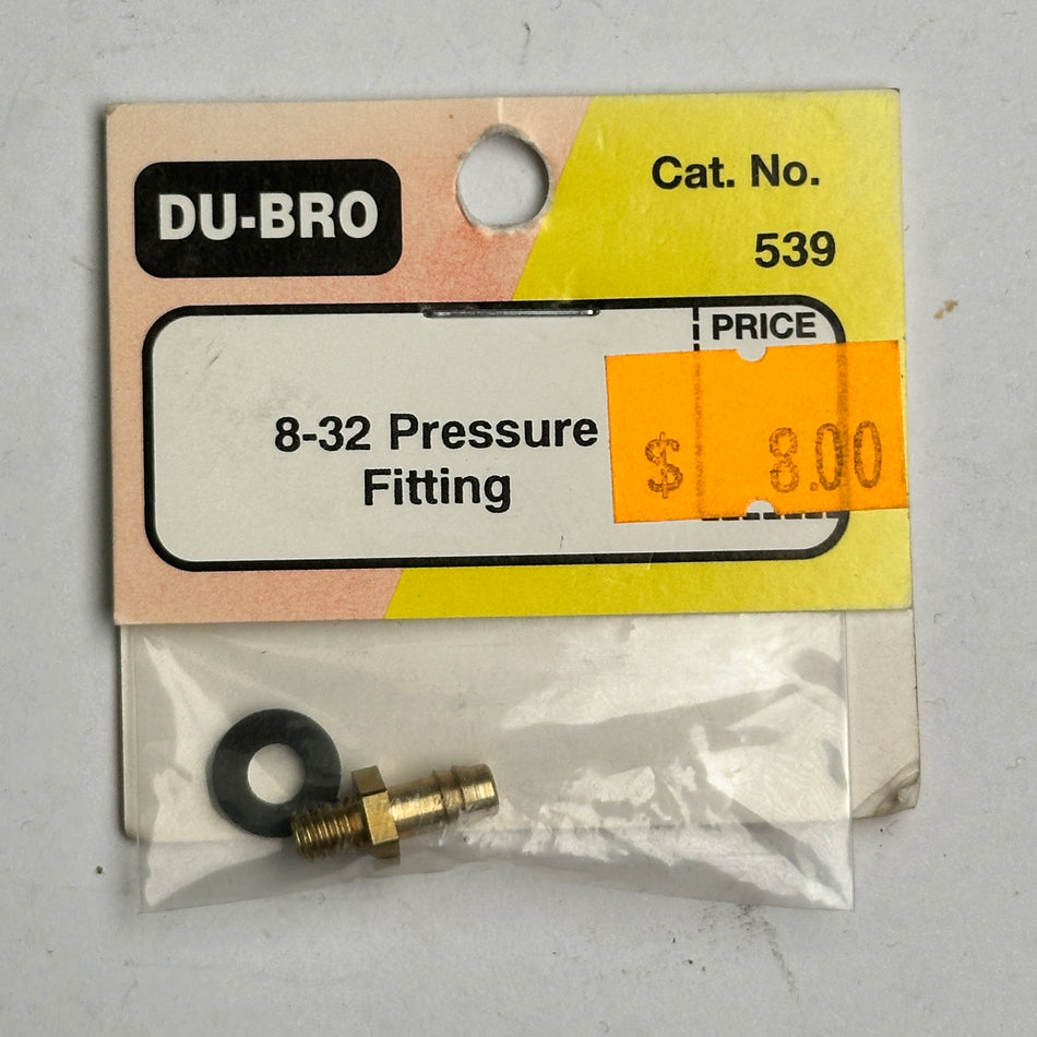 DuBro 539 8-32 Pressure Fitting Nitro Part [Scratch & Dent]