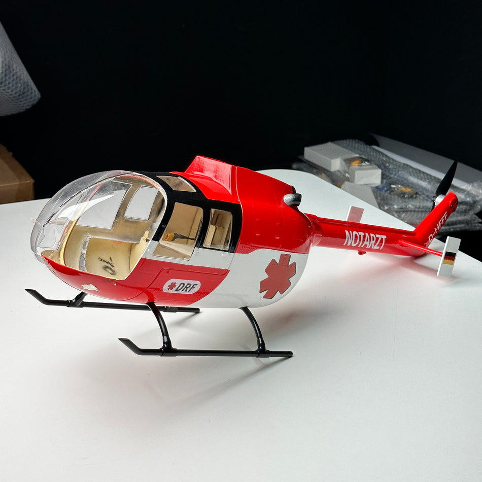 Flywing Bo 105 Crashed Chassis & rear motor [QR032 Scratch & Dent]