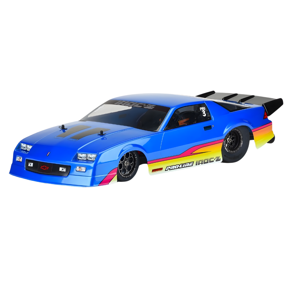 Pro-Line 1985 Chevy Camaro IROC-Z Pre-Painted Blue Body 22S Drag PR3602-13