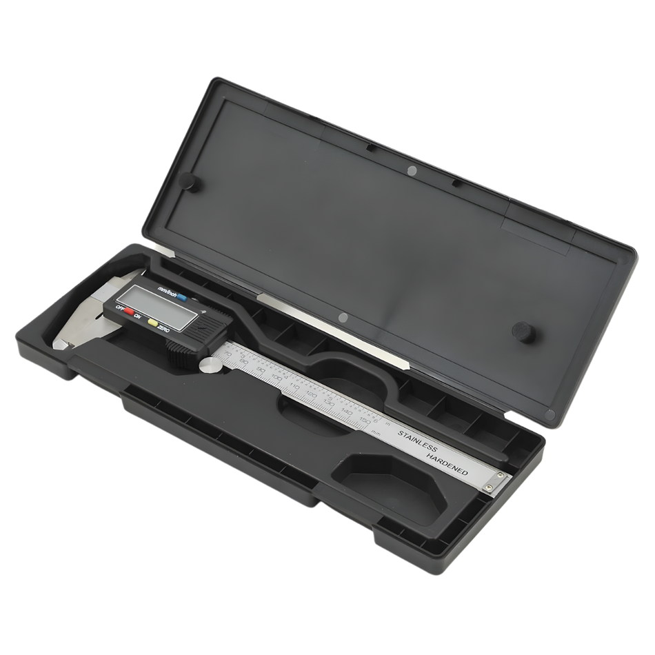 ProTek RC 6in Digital Caliper LCD Display w Hard Case PTK-8290
