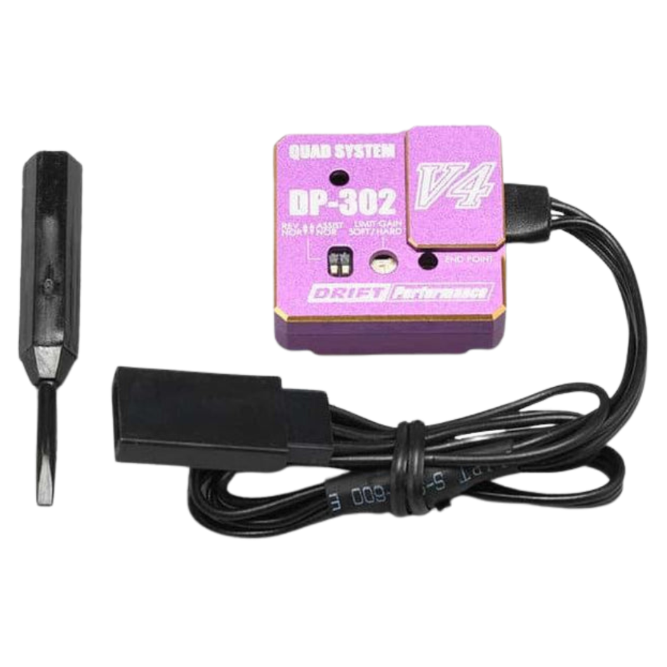 YOKOMO Drift Performance Steering Gyro with Endpoint Adjustment Purple Y-DPP-302V4PB