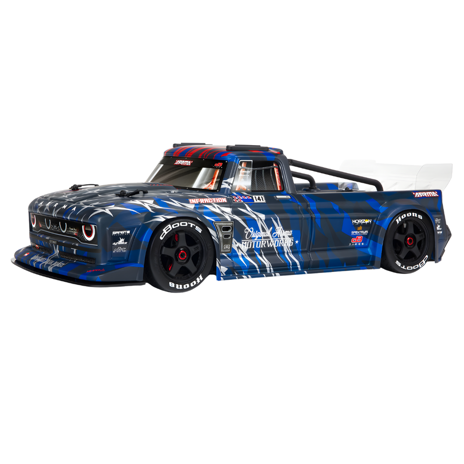Arrma Infraction 6S BLX All-Road Truck, RTR, Blue 1/7th Scale ARA7615V2T1