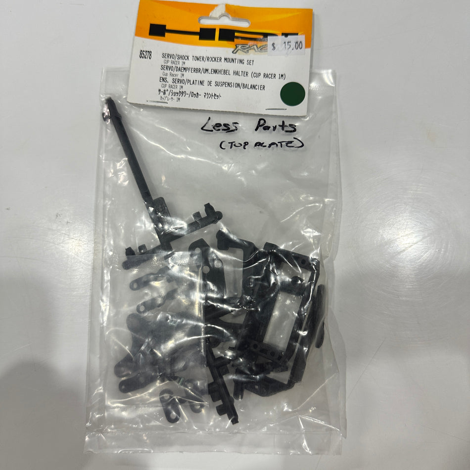 HPI 85278 Cup Racer 1M Servo/Shock Tower Mount Set missing [Scratch & Dent]