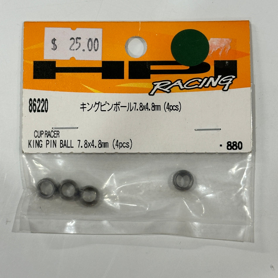 HPI 86220 Cup Racer King Pin Ball 7.8x4.8mm 4pcs [Scratch & Dent]