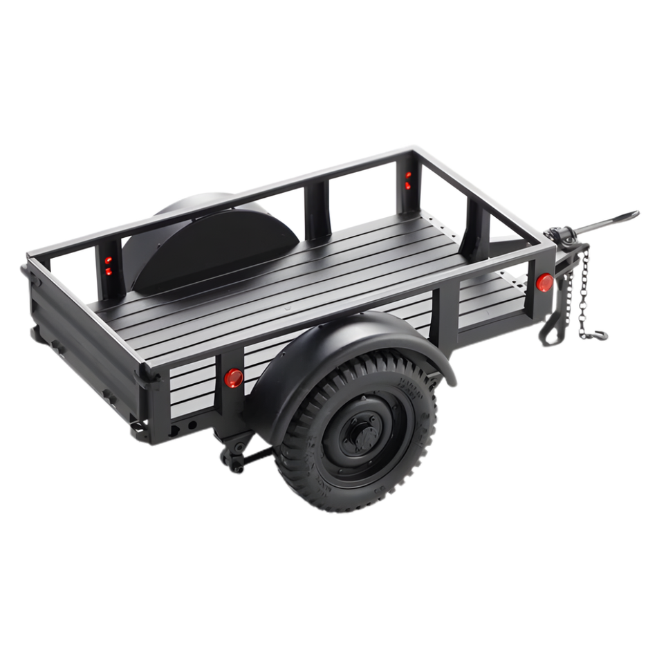 FMS 1:18 1:12 Utility Trailer C Black C3311