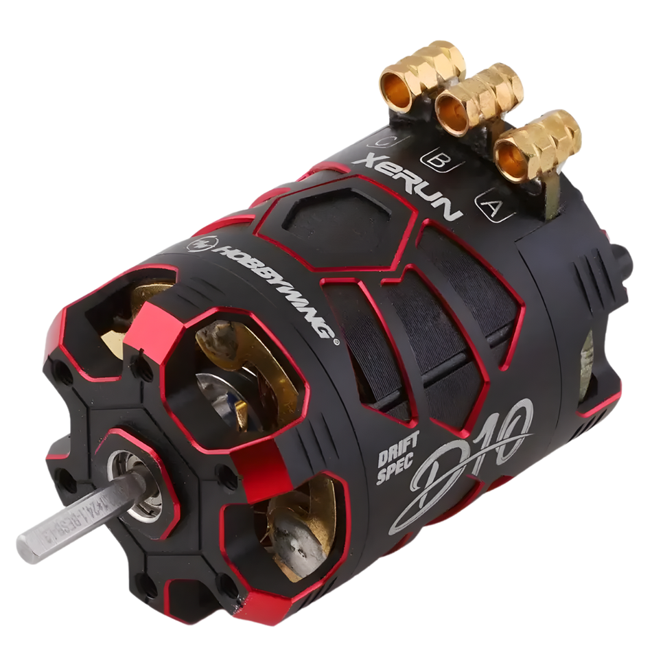 Hobbywing Xerun D10 13.5T Red Drift Spec Sensored Motor HW30401138