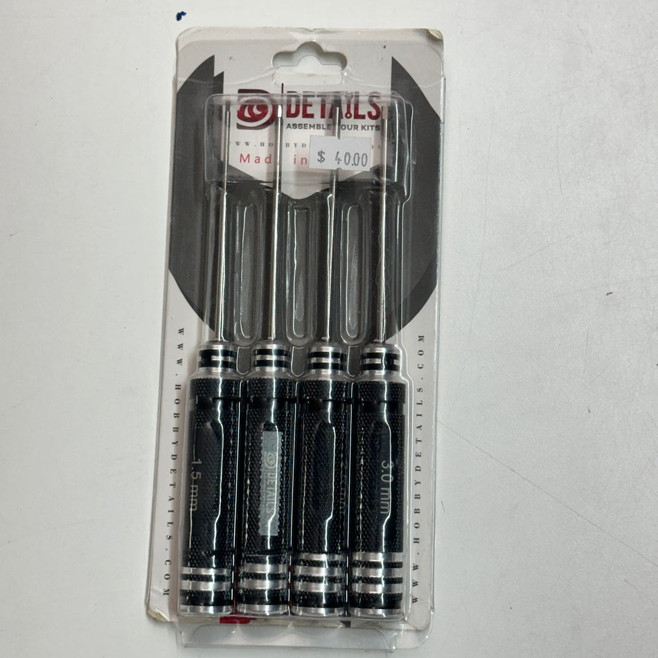4pcs Hex RC Tool Set 1.5 2 2.5 3mm [Scratch & Dent]