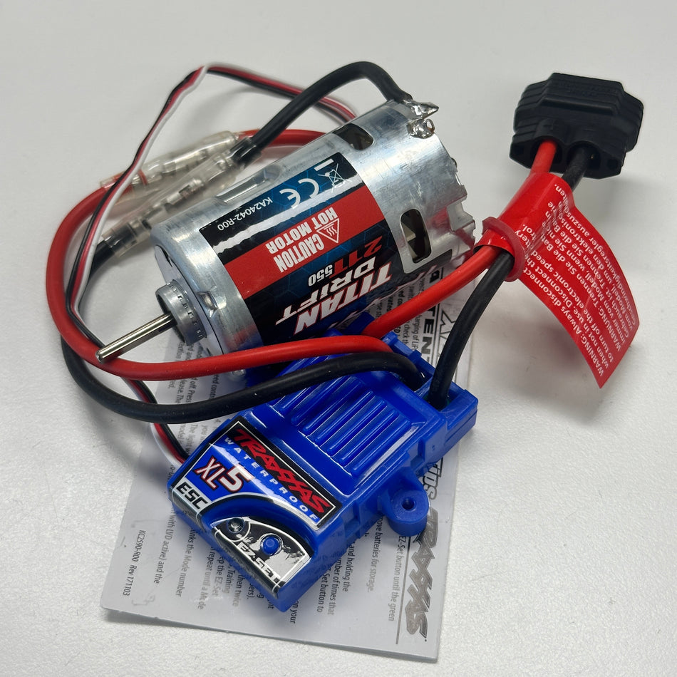 Traxxas XL5 21T Brushed Motor ESC Combo [QE083 Scratch & Dent]