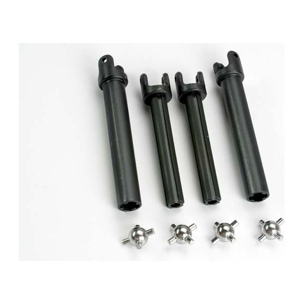 Traxxas Splined Half Long Shaft Set w/ 4 U Joints 4951X