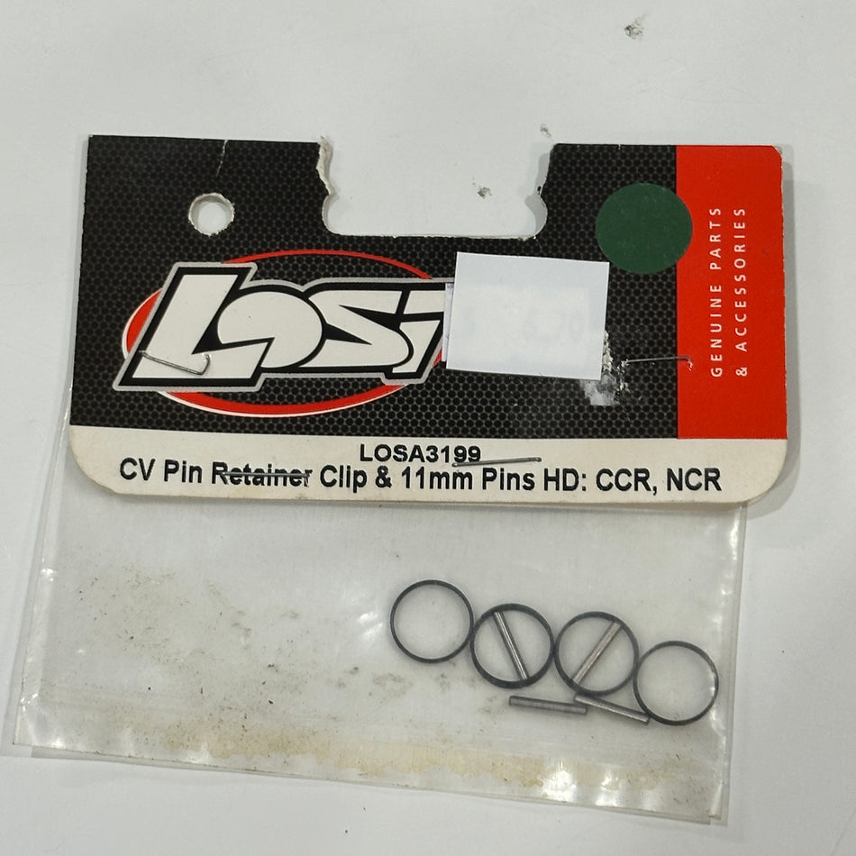 LOSI LOSA3199 CCR NCR CV Pin Retainer Clip & 11mm Pins HD [Scratch & Dent]