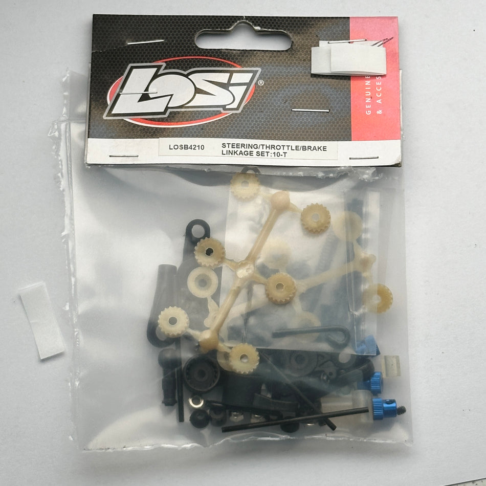 Losi LOSB4210 Steering Throttle Brake Linkage Set 10-T Incomplete [Scratch & Dent]