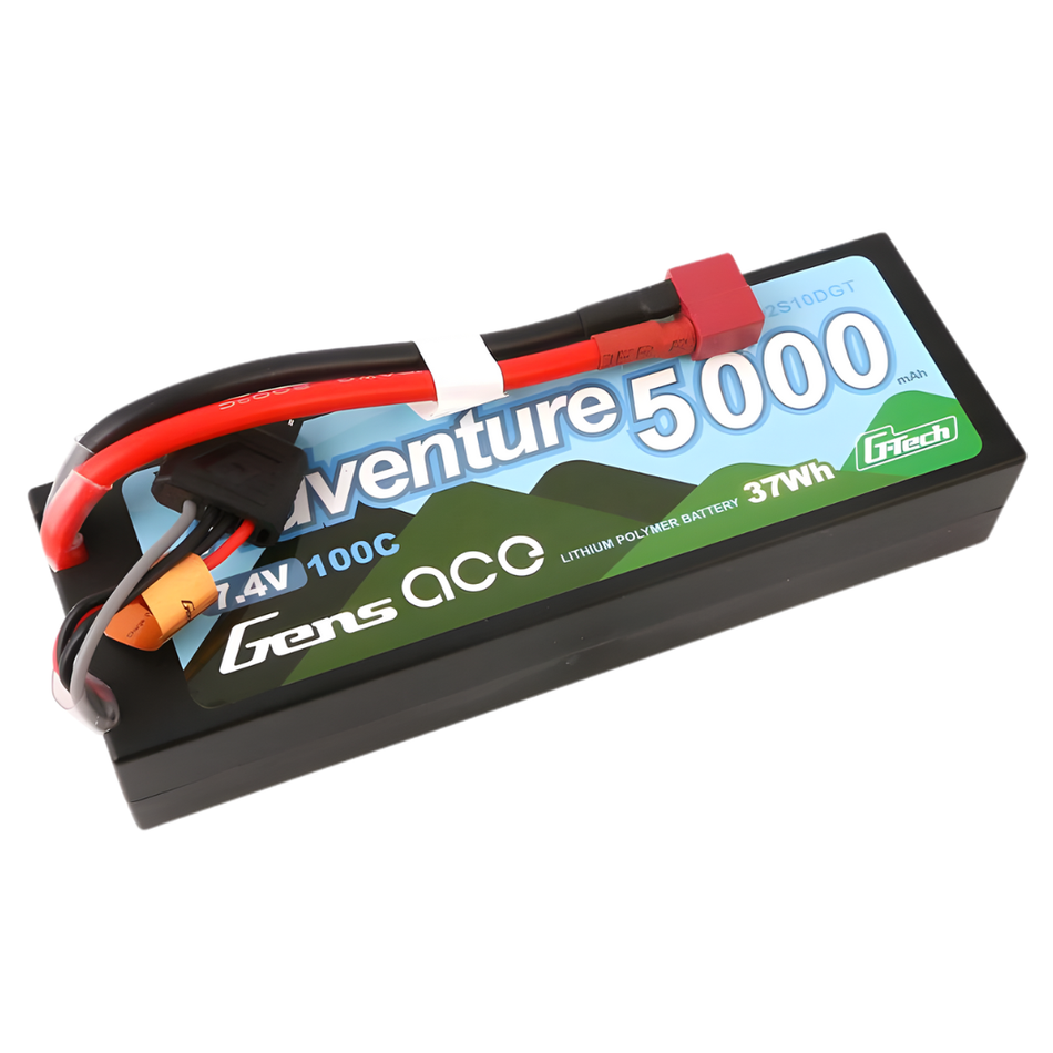 Gens Ace G-Tech 2S Adventure 5000mAh 100C 7.4V LiPo Battery (Deans) GEA502S10DGT