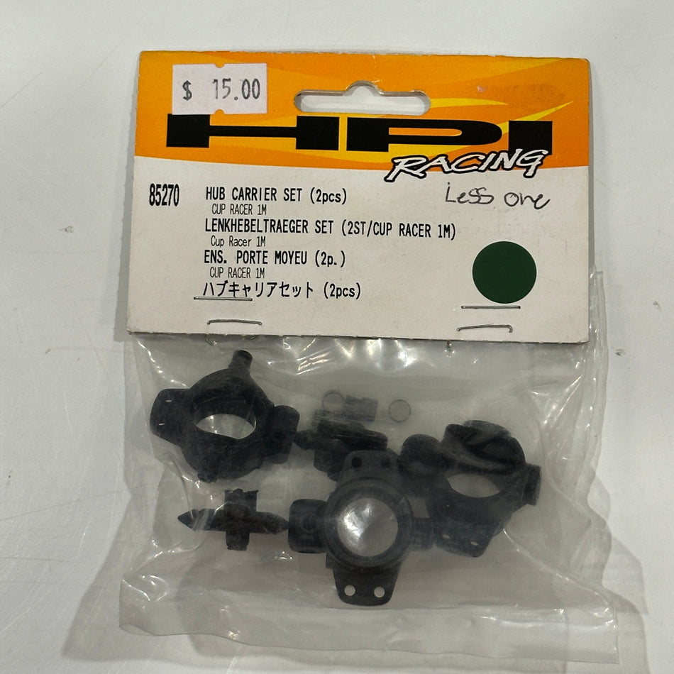HPI 85270 Cup Racer Hub Carrier Set Missing Parts [Scratch & Dent]