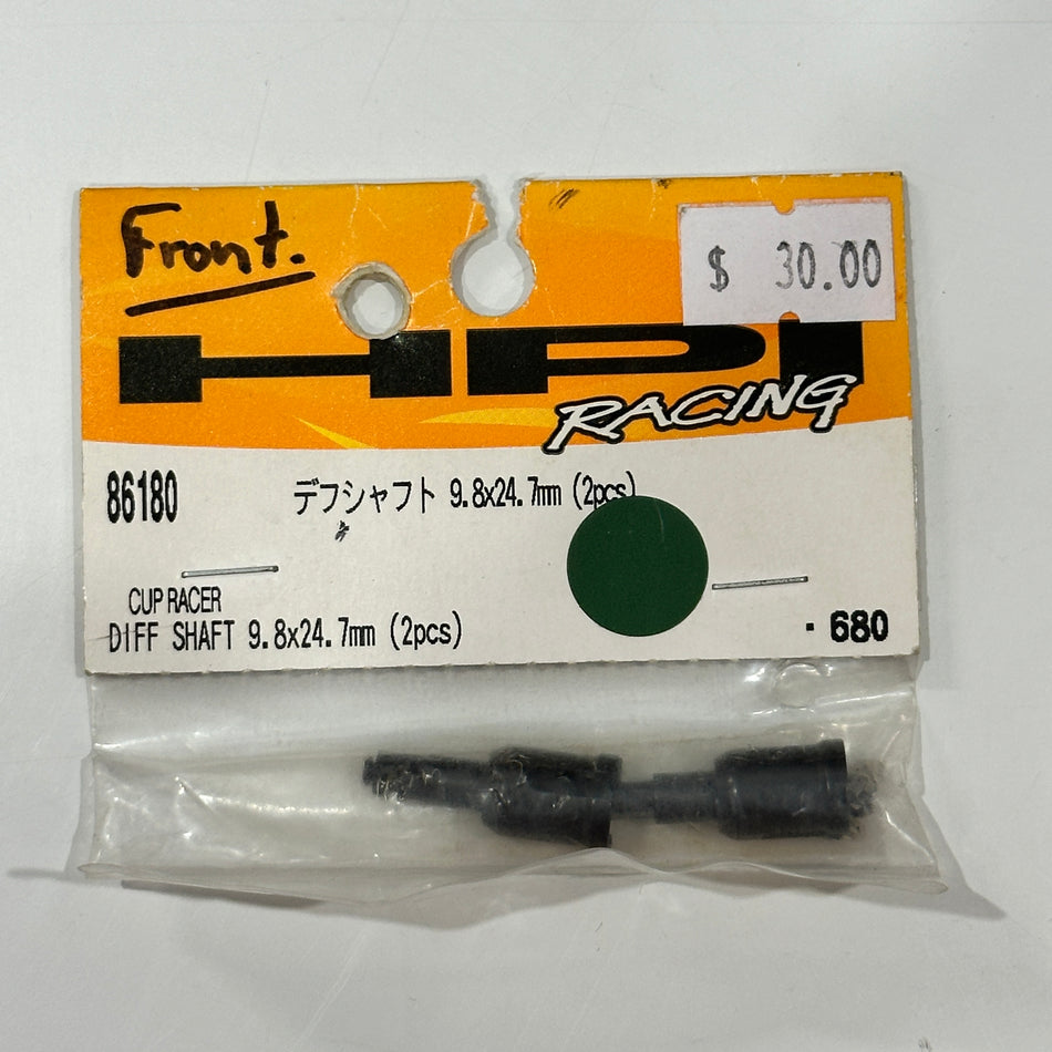 HPI 86180 Cup Racer Front Diff Shaft 9.8x24.7mm 2pcs [Scratch & Dent]